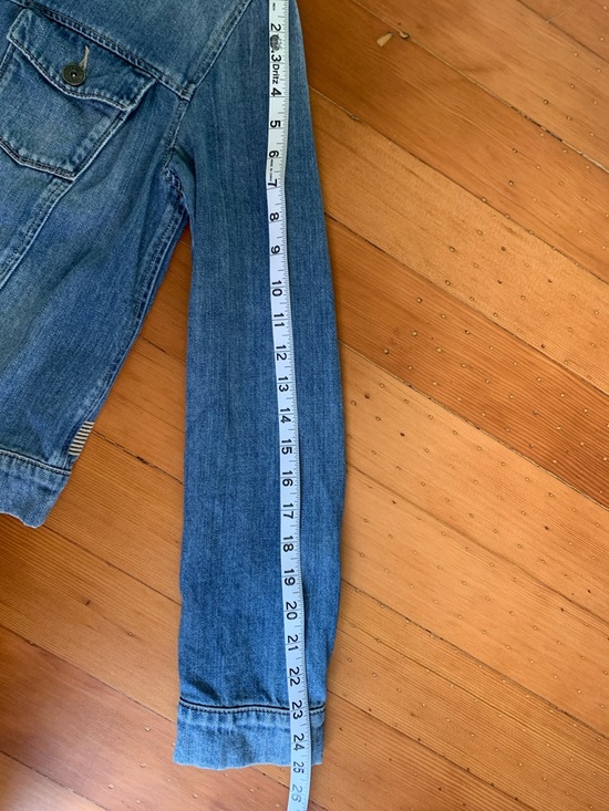 PAIGE Light Blue Denim Trucker Jacket - Picture 6 of 6